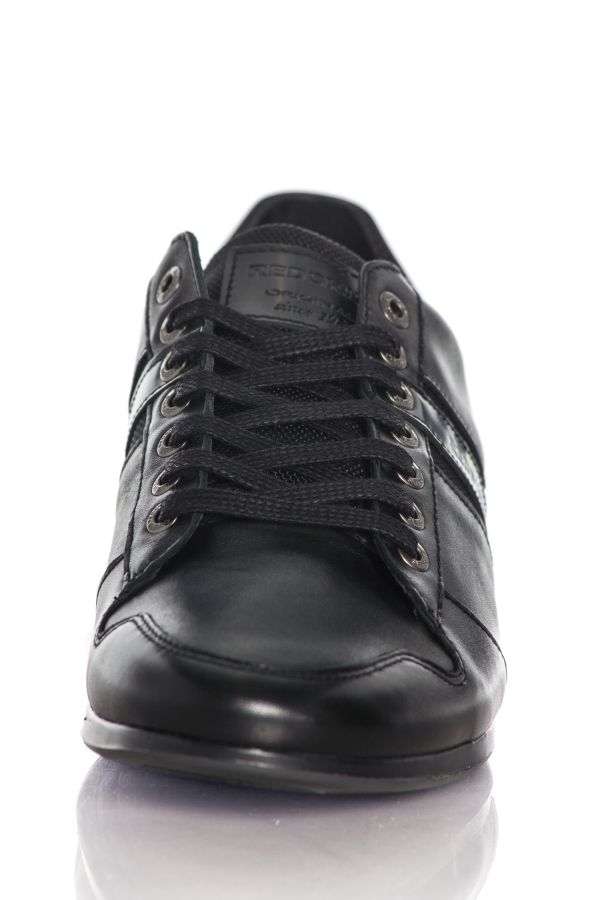 Baskets En Cuir Homme Redskins MAGE NOIR 