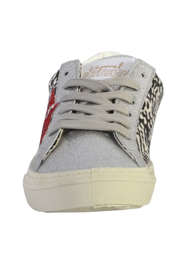 Sneakers In Tela Donna Kaporal Shoes MOUNA ARGENT ZEBRE