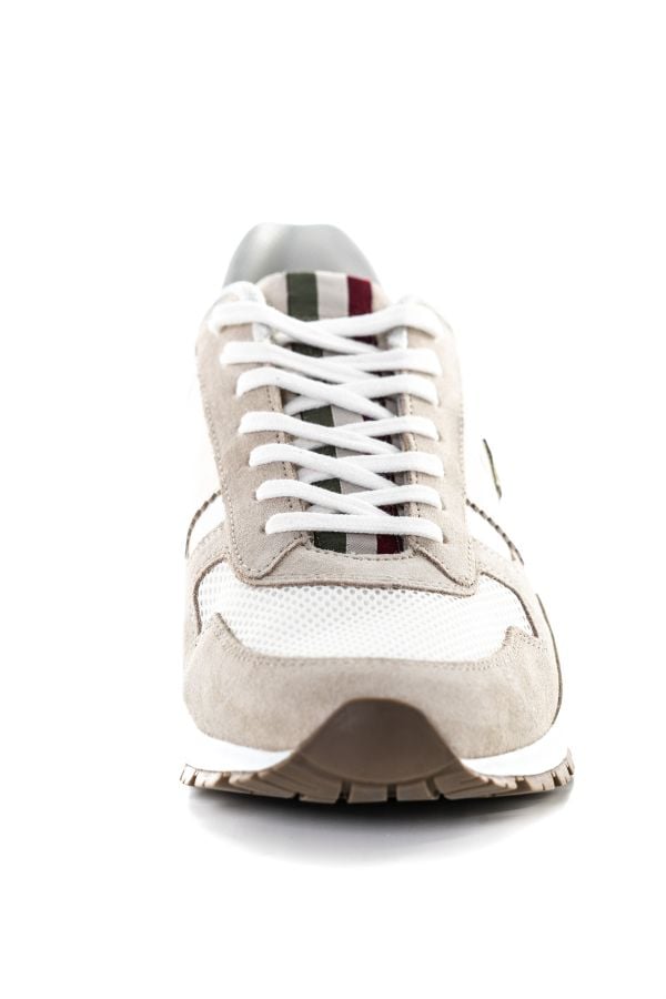 Sneakers In Tela Uomo Aeronautica Militare 231SC246CT3106 94401 OFF WHITE PANNA BEIGE