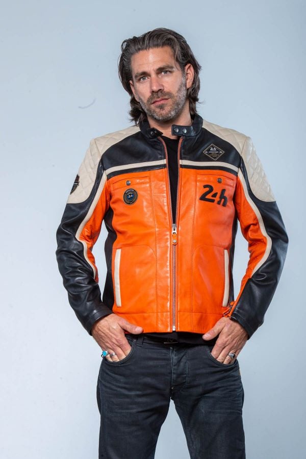 Blouson Homme 24h Le Mans LINO ORANGE