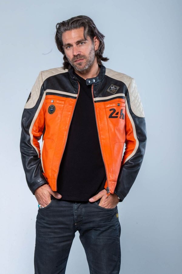 Blouson Homme 24h Le Mans LINO ORANGE