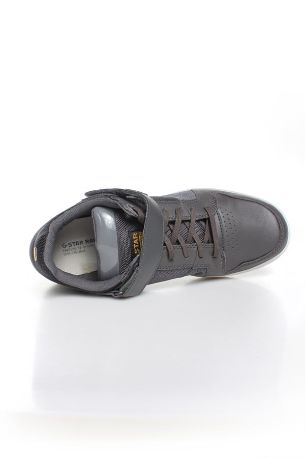 Baskets En Cuir Homme Gstar Footwear YARD BULLION LO DK GREY LEATHER & TEXTILE