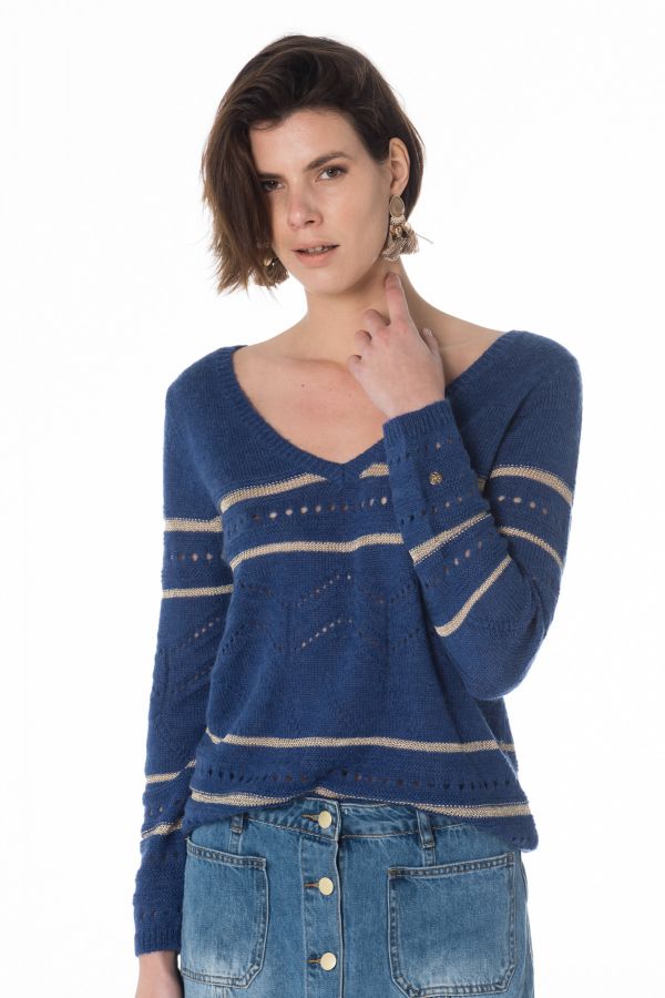 Damen Pullover/sweatshirt La Petite étoile SELENA INDIGO