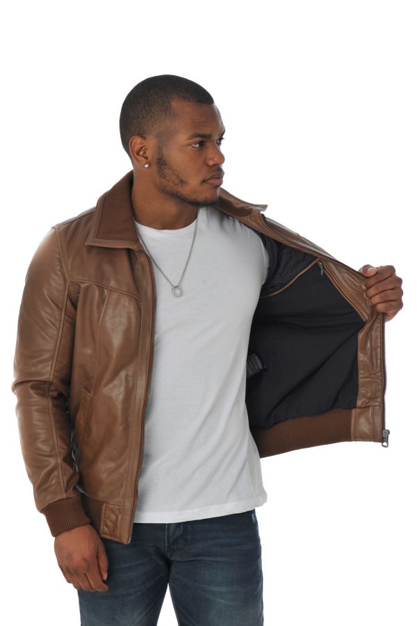 Blouson Homme Redskins FOXTER CRUISER COGNAC