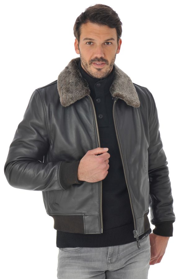 Blouson Homme Schott LC930D BROWN