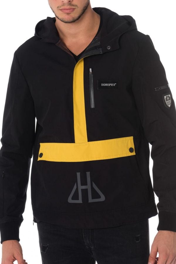 Chaqueta Hombre Horspist KANGOUROU NOIR JAUNE 