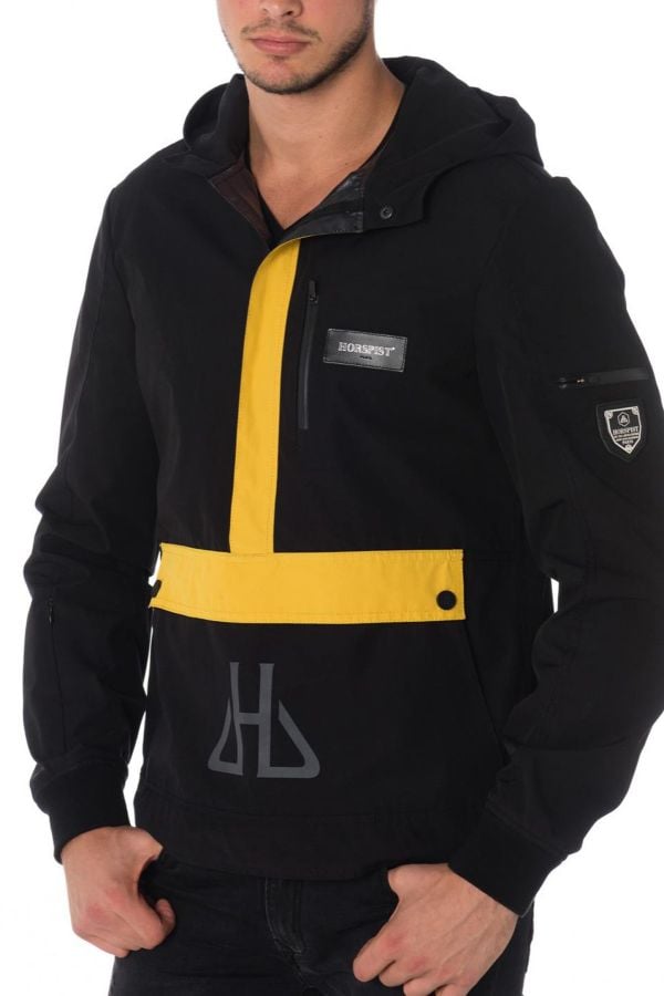 Chaqueta Hombre Horspist KANGOUROU NOIR JAUNE 