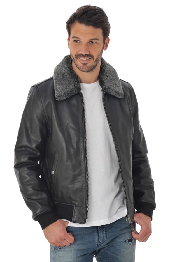 Blouson Homme Schott LC930D BLACK