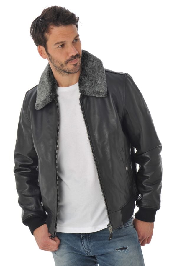 Blouson Homme Schott LC930D BLACK