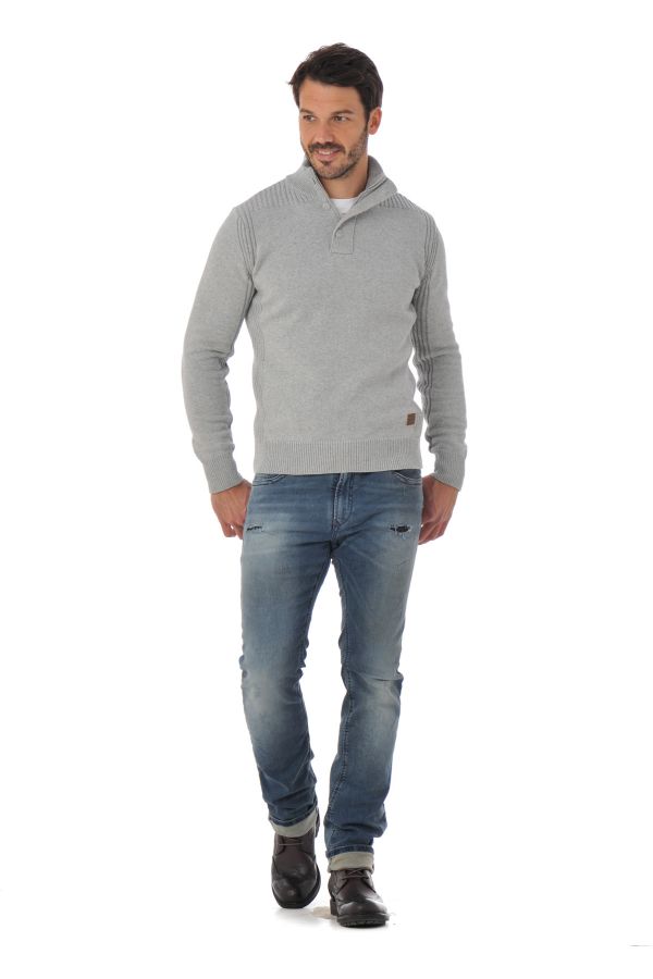 Pull/sweatshirt Homme Schott PLMILFORD9 MEDIUM HGREY