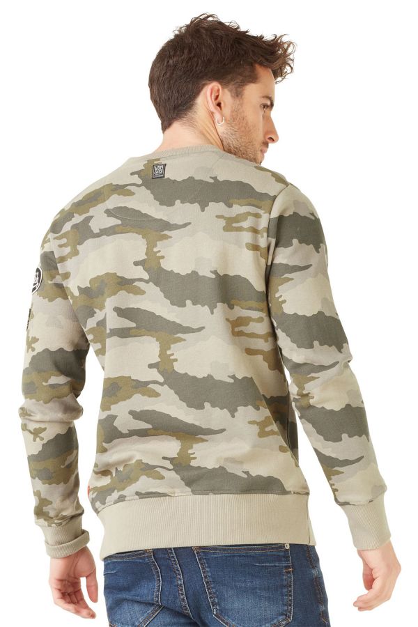 Pull/sweatshirt Homme Von Dutch SWEAT CLINT CAMOUFLAGE