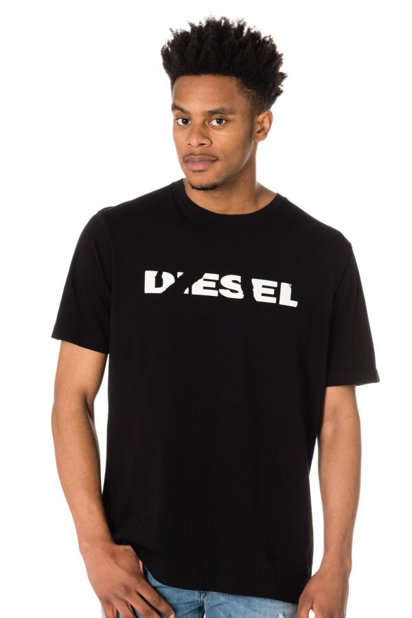 Diesel Herren T-Shirt – Klassisches Streetwear-Shirt Mit Elastischem Tragekomfort