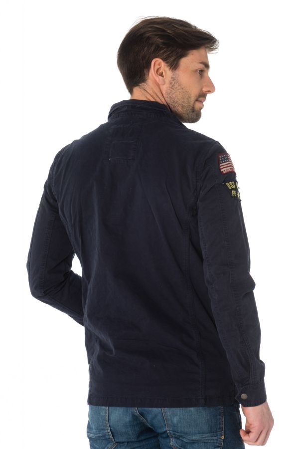 Veste homme schott WILLIAMS NAVY - cuir-city.com