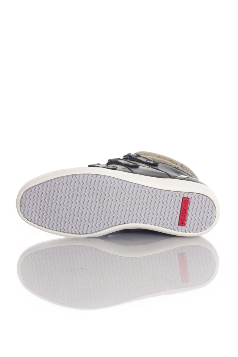 Sneakers In Tela Donna Redskins GLISSAN NOIR BEIGE — vista 4