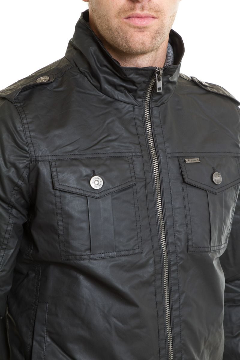 Blouson Homme Kaporal CYOTO BLACK - Cuir-city.com