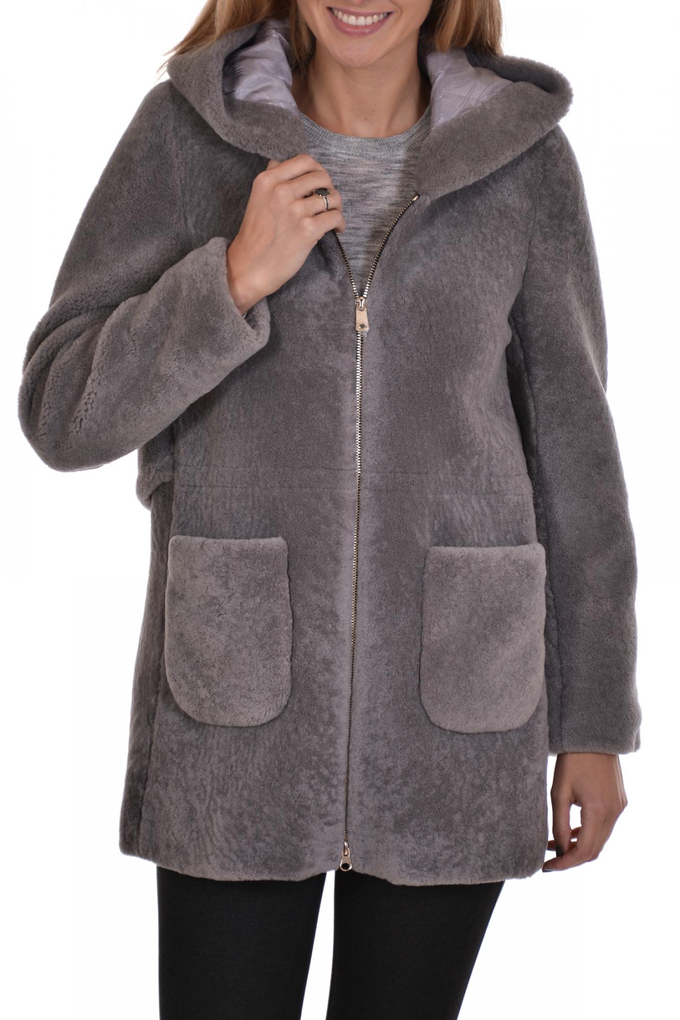 Damen Mantel Serge Pariente PHILOMENE GRIS ZZ50 — Ansicht 4