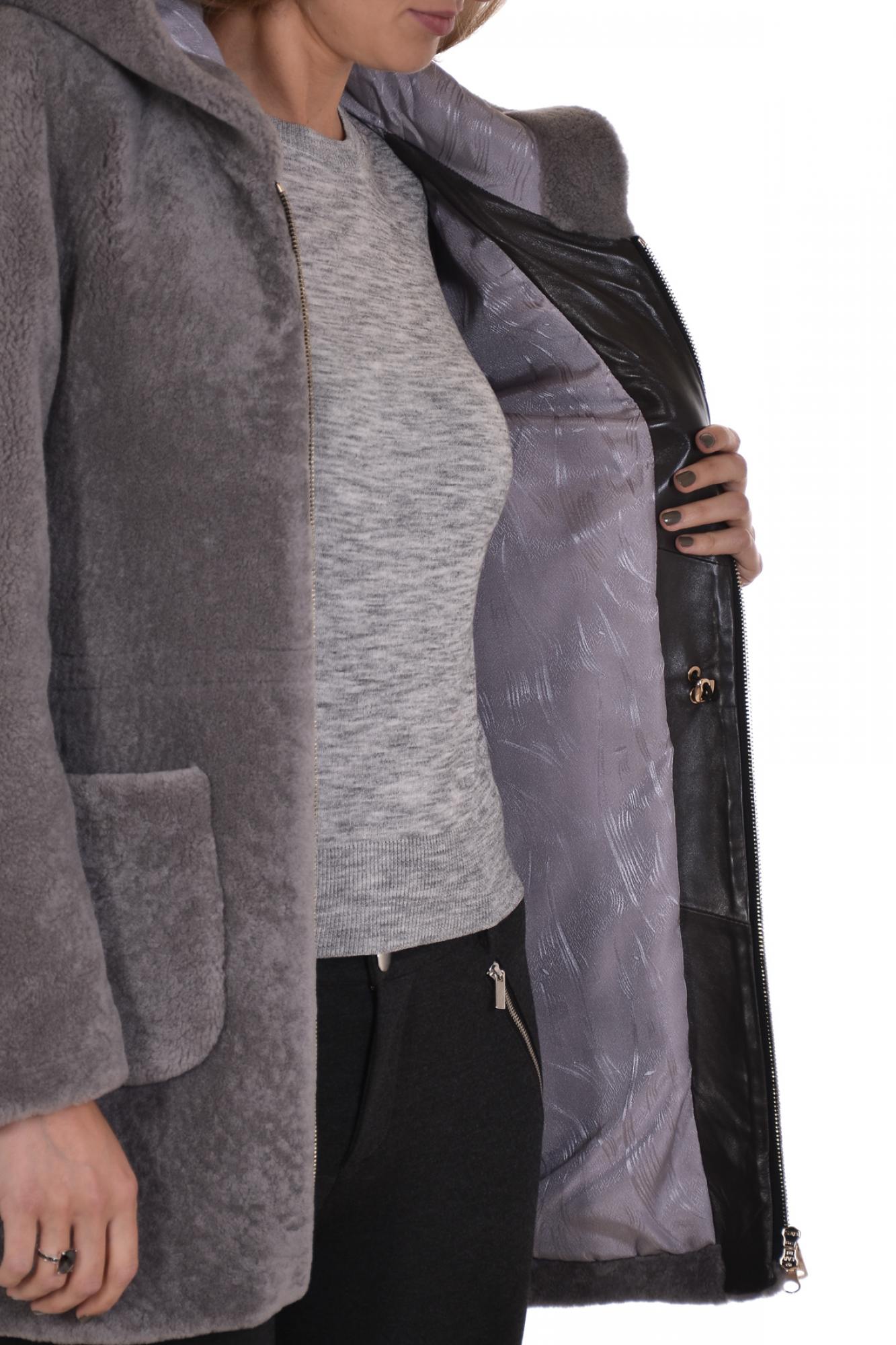 Damen Mantel Serge Pariente PHILOMENE GRIS ZZ50 — Ansicht 5