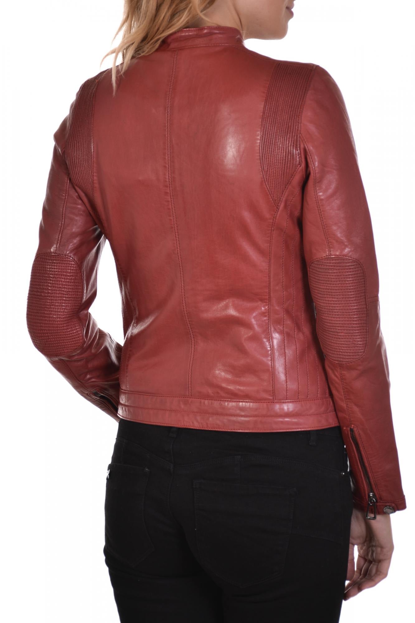 Blouson Femme Rose Garden KELLY LAMB RUBY DARK RED — vue 4