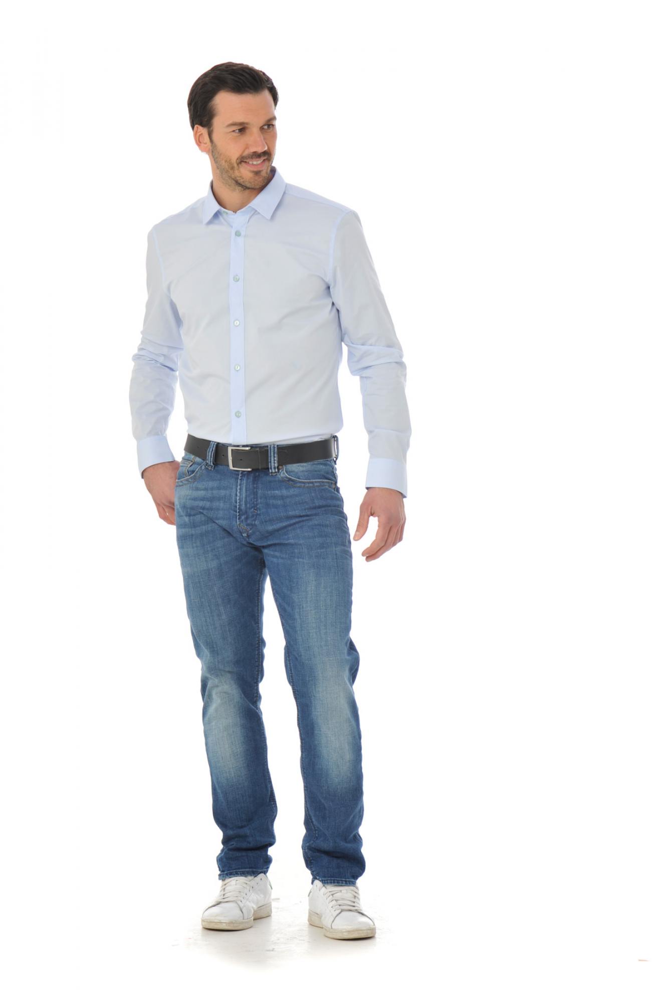 Camisa Hombre Chevignon DCCC005 BLEU CIEL 1052 — vista 3