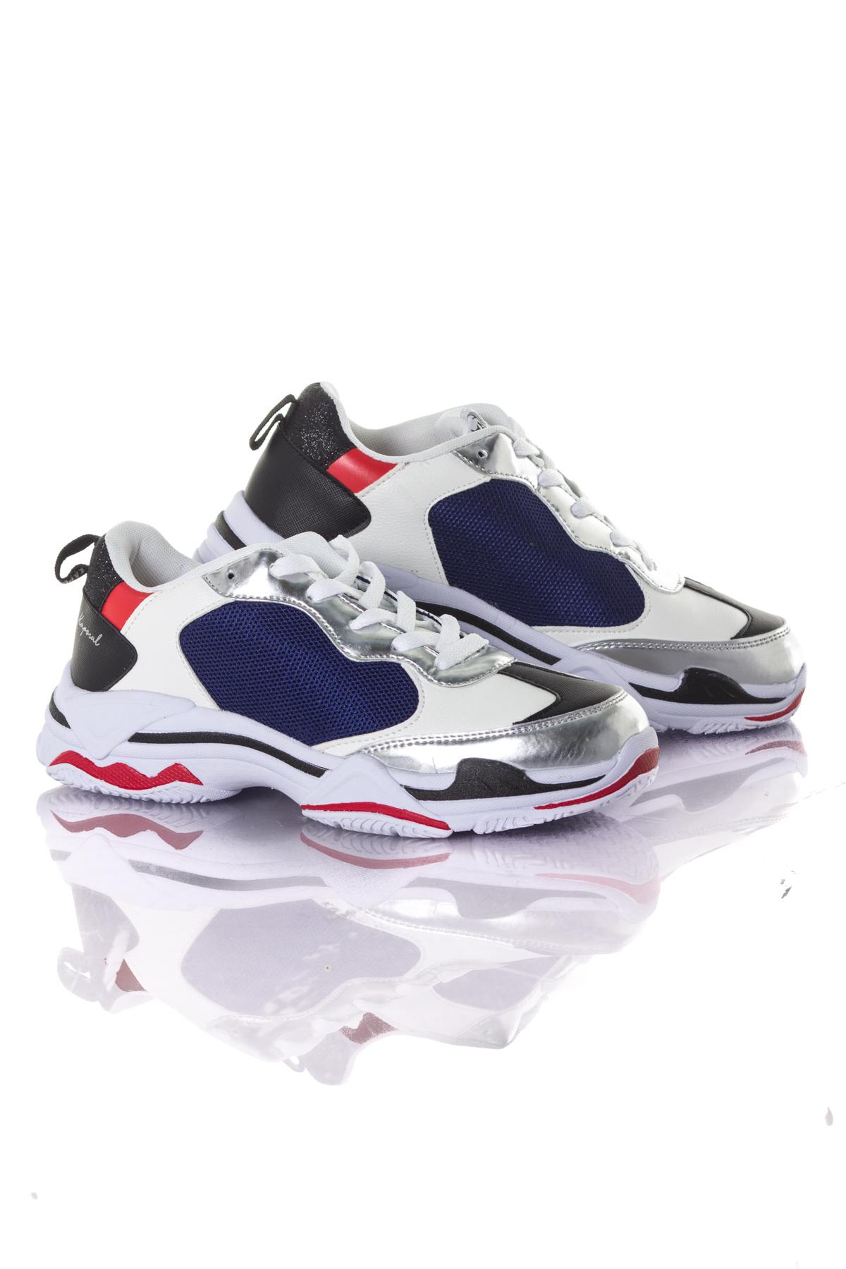 Sneakers In Tela Donna Kaporal Shoes MATEA BLEU ARGENT  — vista 1
