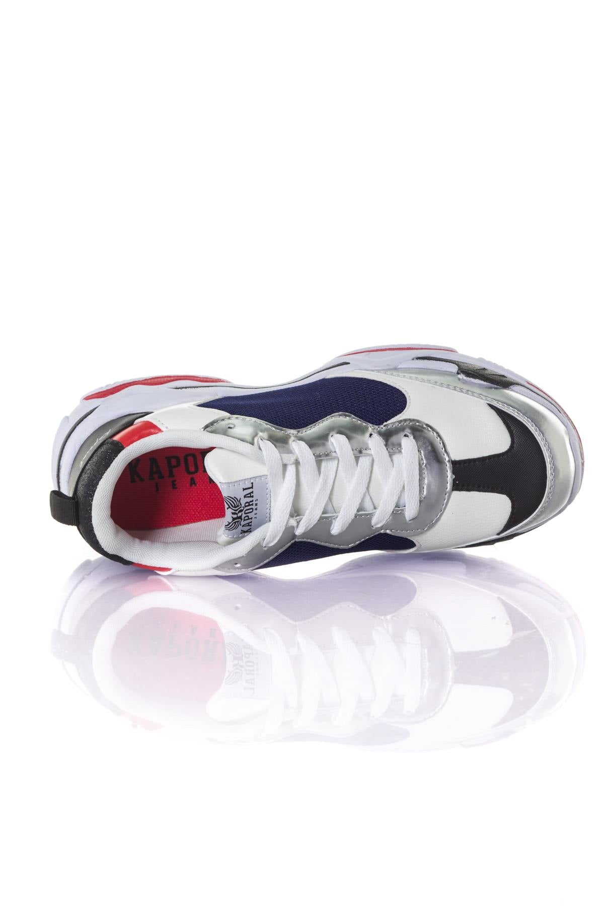 Sneakers In Tela Donna Kaporal Shoes MATEA BLEU ARGENT  — vista 3