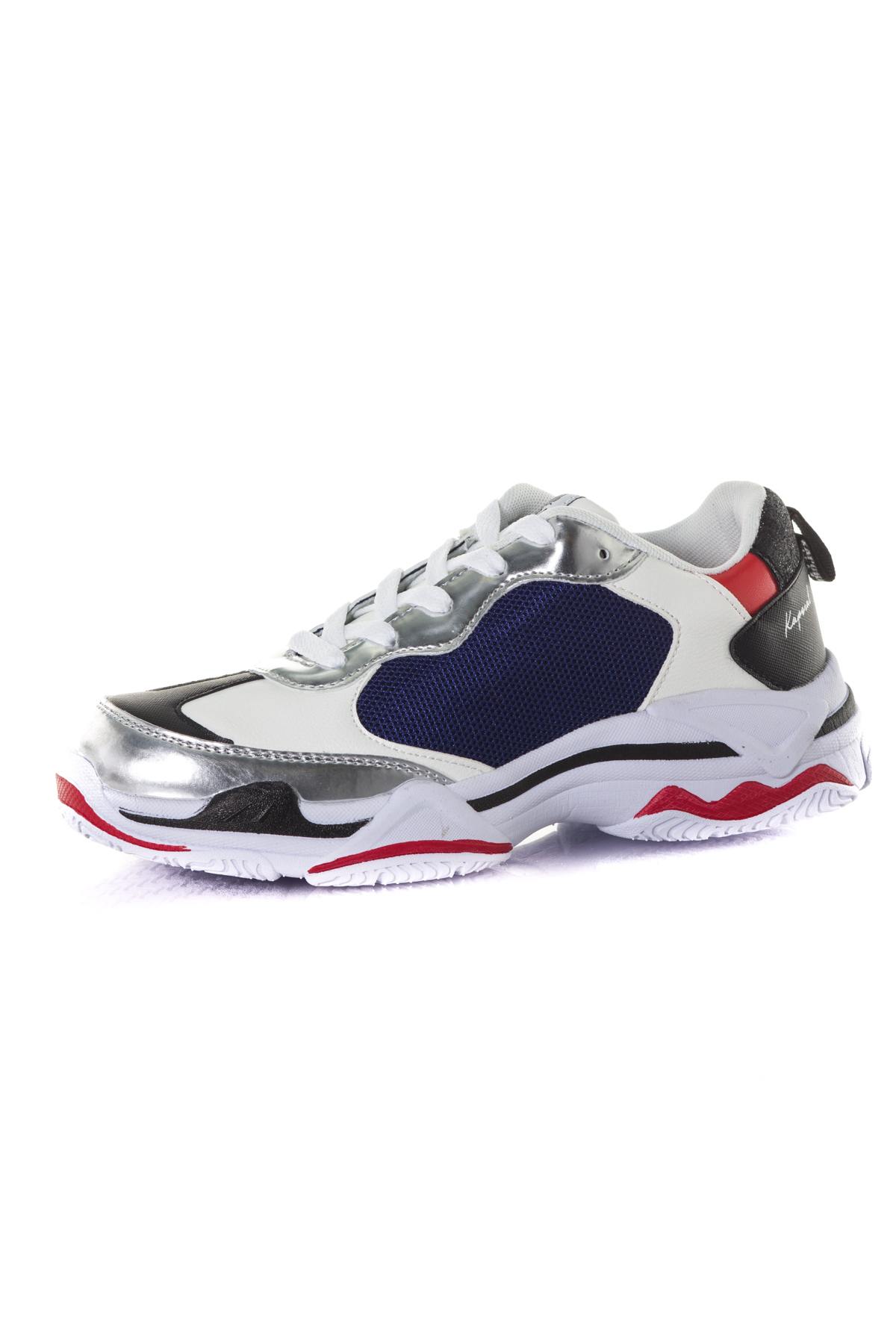 Sneakers In Tela Donna Kaporal Shoes MATEA BLEU ARGENT  — vista 7