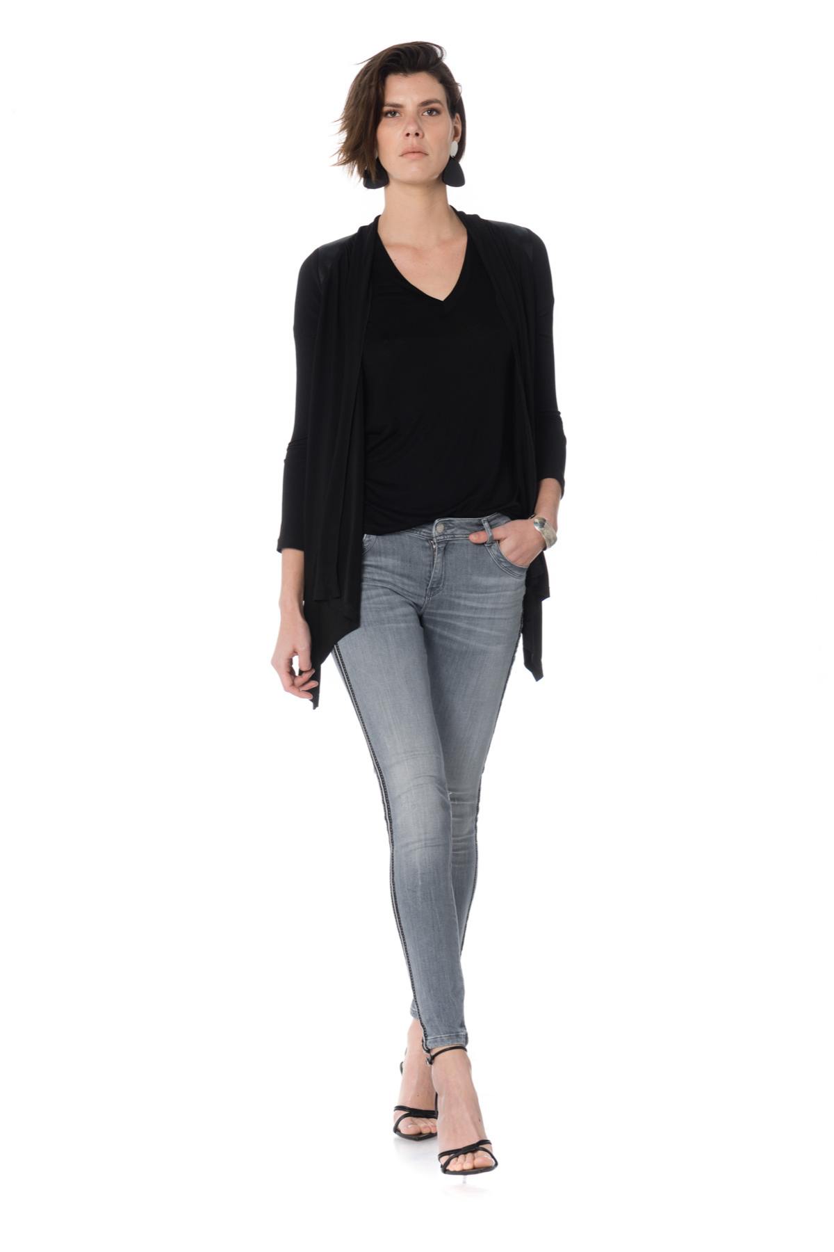 Gilet Donna Pellessimo SONIA VISCOSE/AG NOIR — vista 2