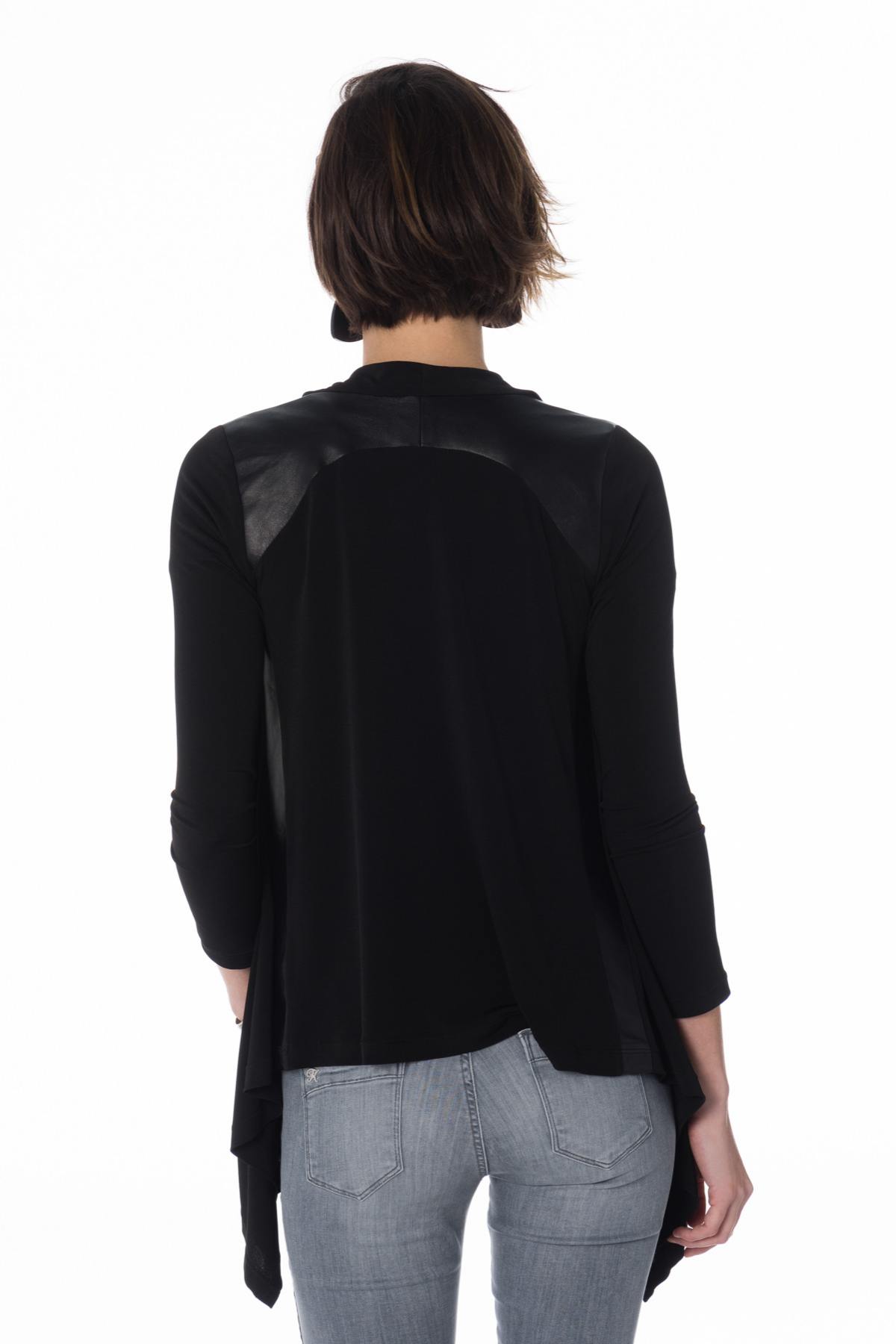 Gilet Donna Pellessimo SONIA VISCOSE/AG NOIR — vista 3