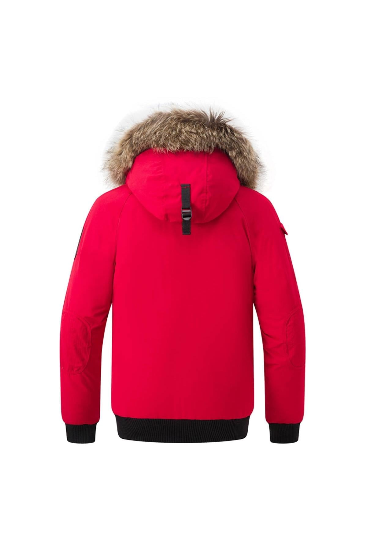 Chaqueta Hombre Helvetica Mountain Pioneers ANCHORAGE MEN RACCOON ED RED  — vista 7