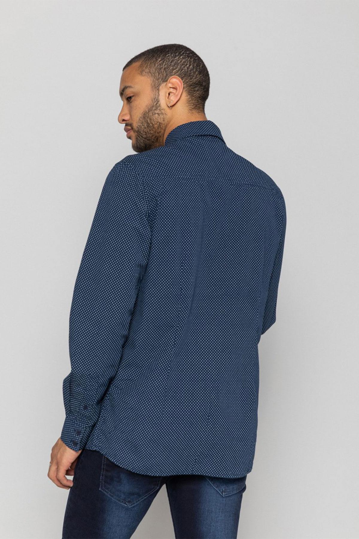 Camicia Uomo Redskins KIKS VIA DARK NAVY — vista 4