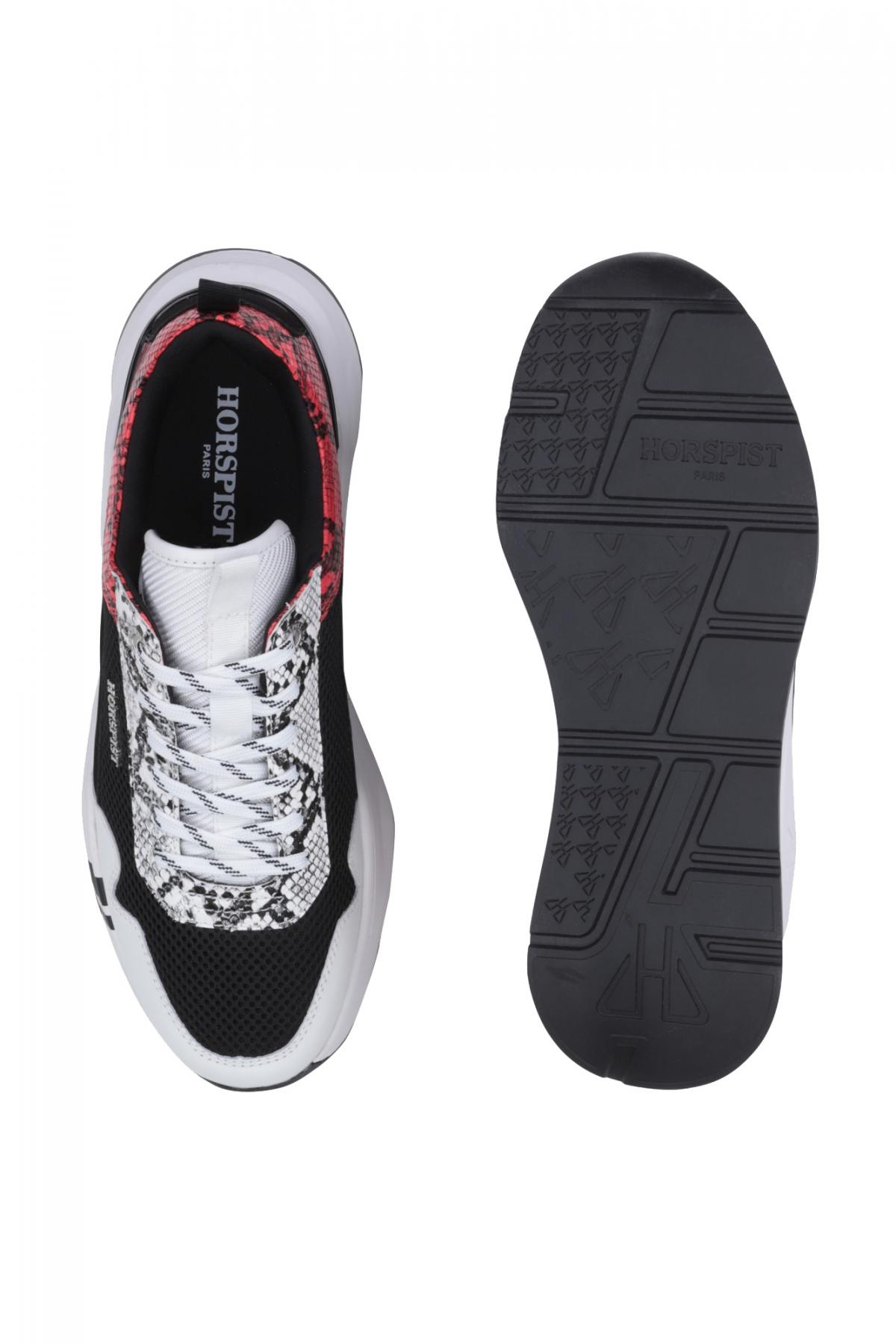 Baskets En Cuir Homme Horspist CONCORDE PYTHON MULTICO — vue 5