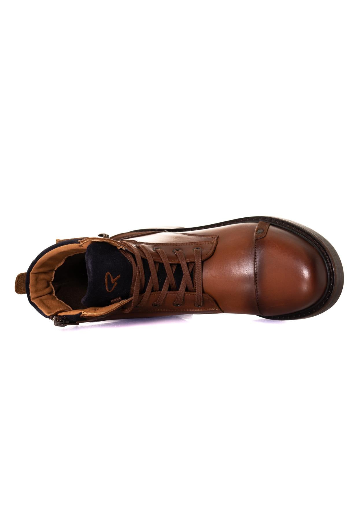 Boots / Bottes Femme Redskins FLORINE COGNAC MARINE  — vue 3