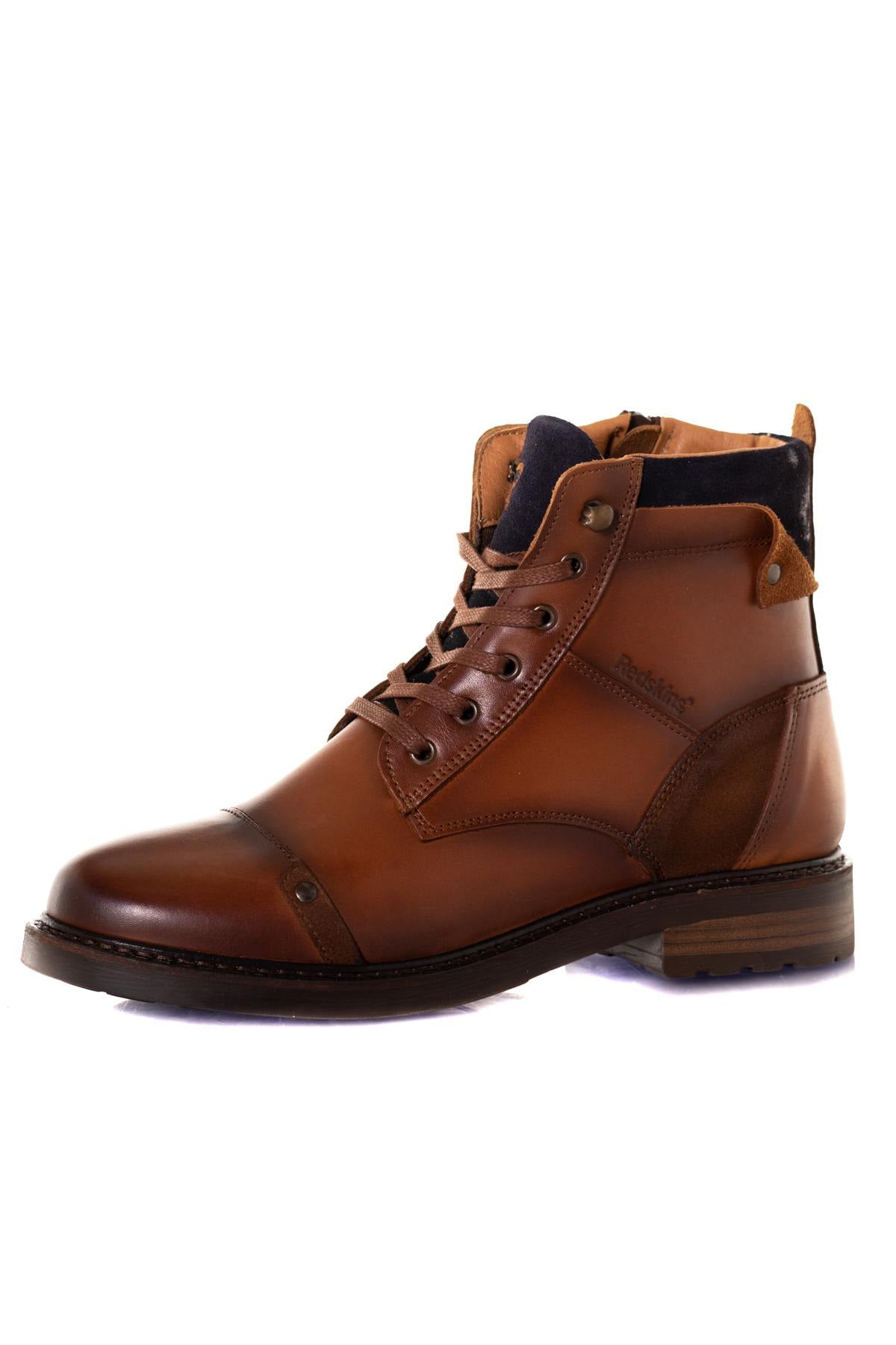 Boots / Bottes Femme Redskins FLORINE COGNAC MARINE  — vue 7