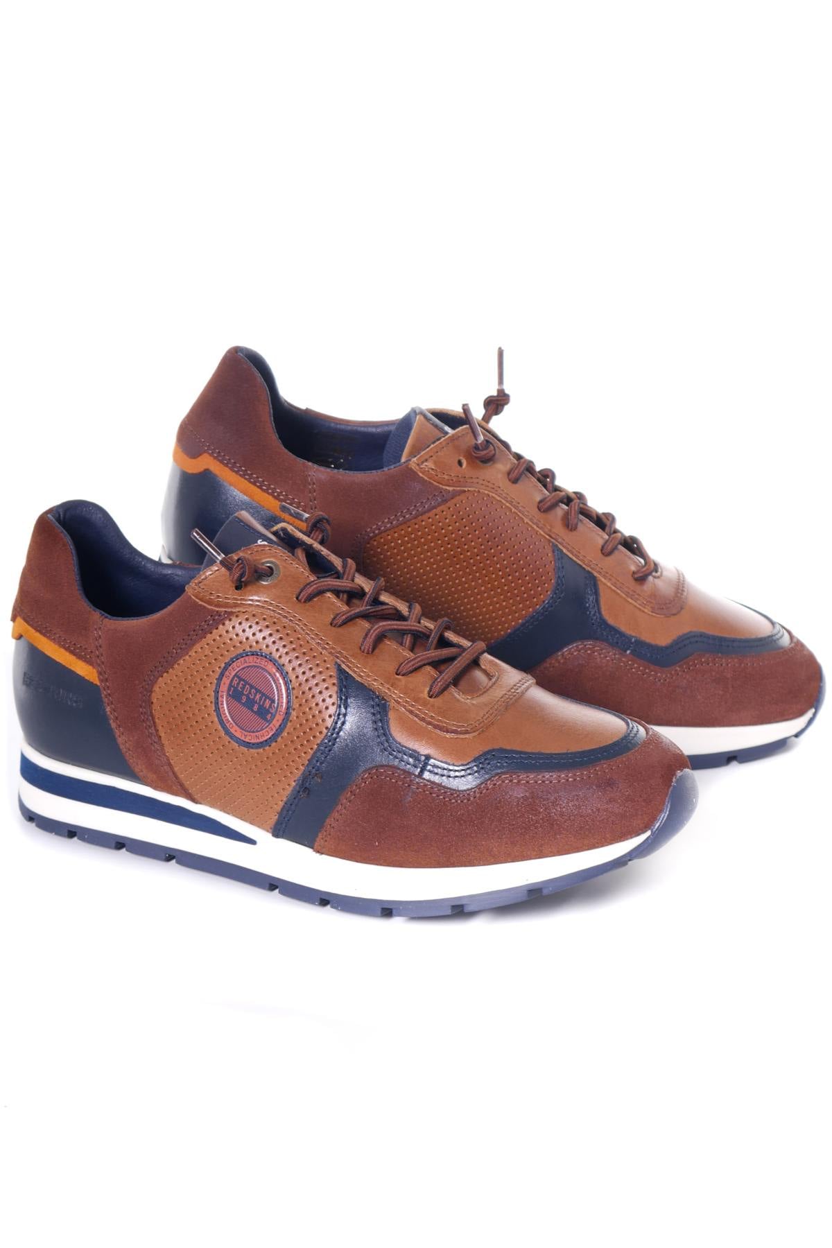 Zapatos De Piel Hombre Redskins STITCH2 COGNAC MARINE — vista 1