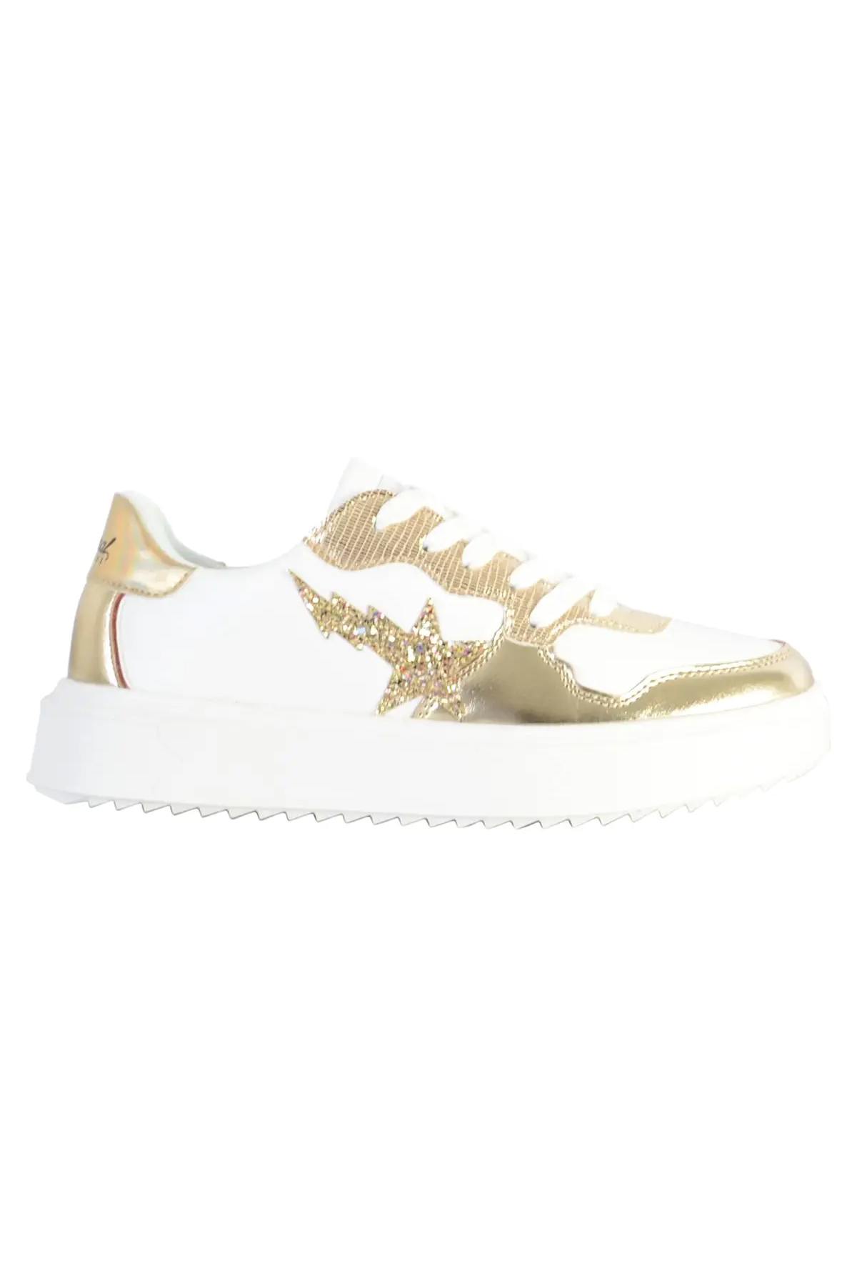 Damen Ledersneakers Kaporal Shoes HARLOW BLANC OR — Ansicht 2