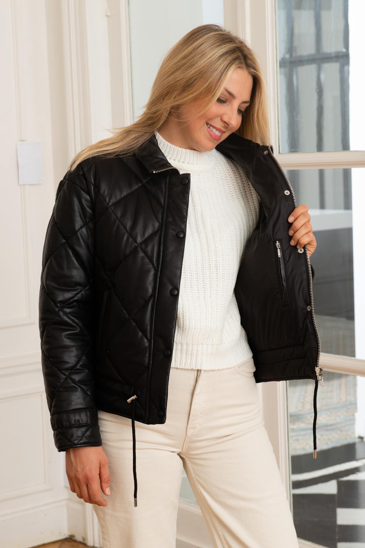 Blouson Femme Oakwood TRAVEL NOIR 501 — vue 3