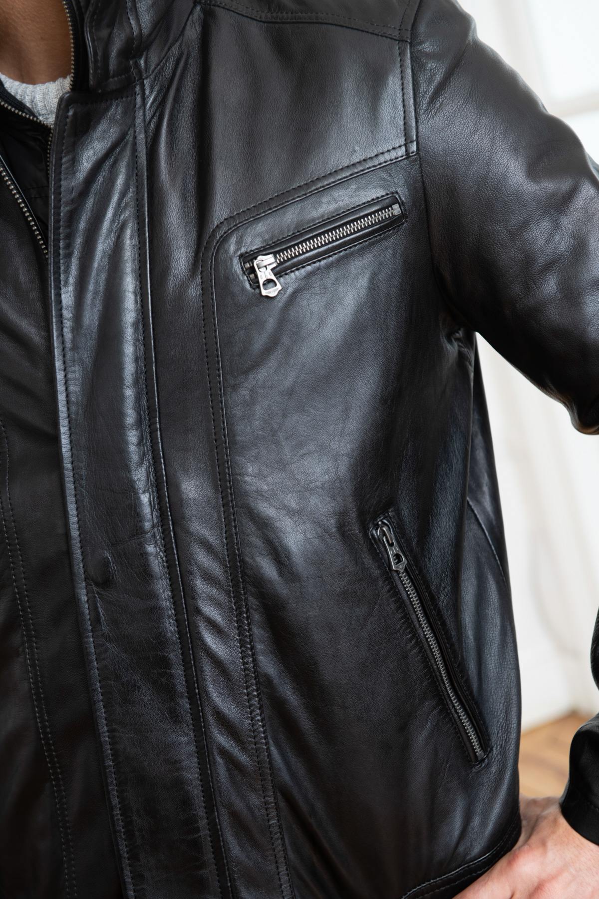 Herren Mantel Daytona FALCONERO IC SHEEP MANILA BLACK  — Ansicht 8