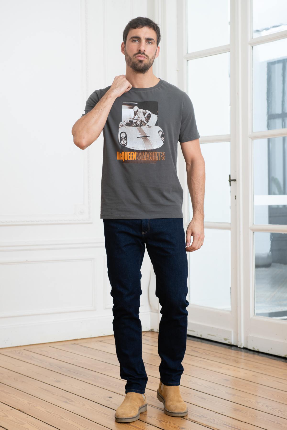 Herren T-shirt Steve Mcqueen MACHINE ASPHALTE — Ansicht 2