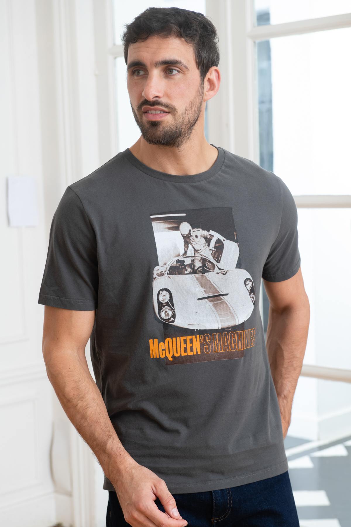 Herren T-shirt Steve Mcqueen MACHINE ASPHALTE — Ansicht 1