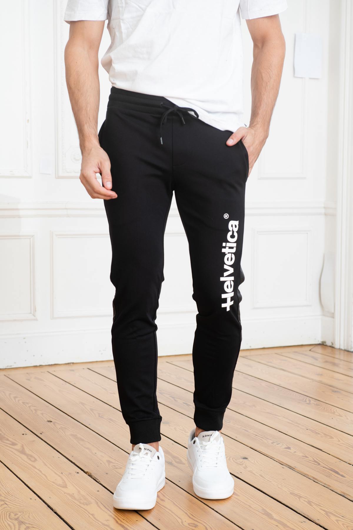 Pantalon Hombre Helvetica Mountain Pioneers FAREL BLACK — vista 1