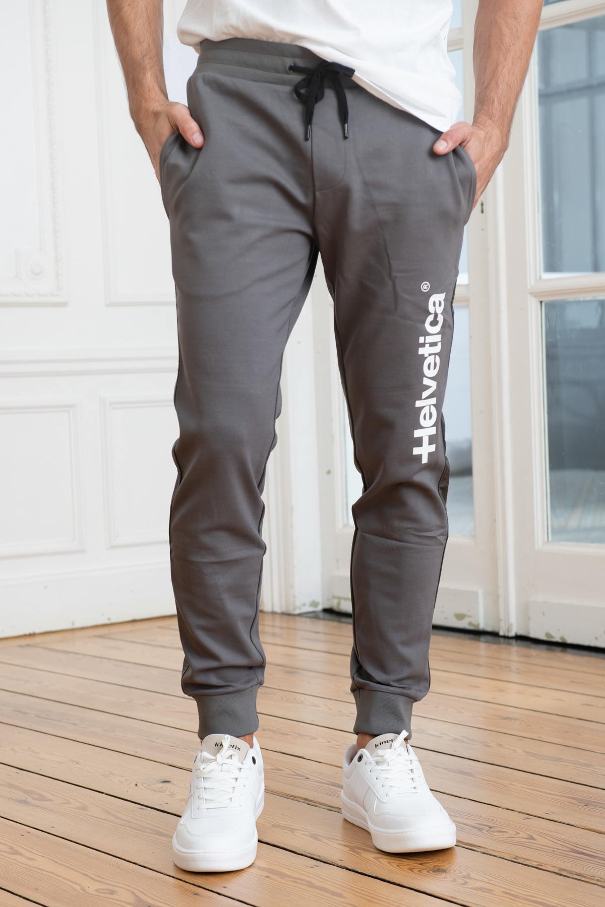 Pantalon Homme Helvetica Mountain Pioneers FAREL DARK GREY — vue 1