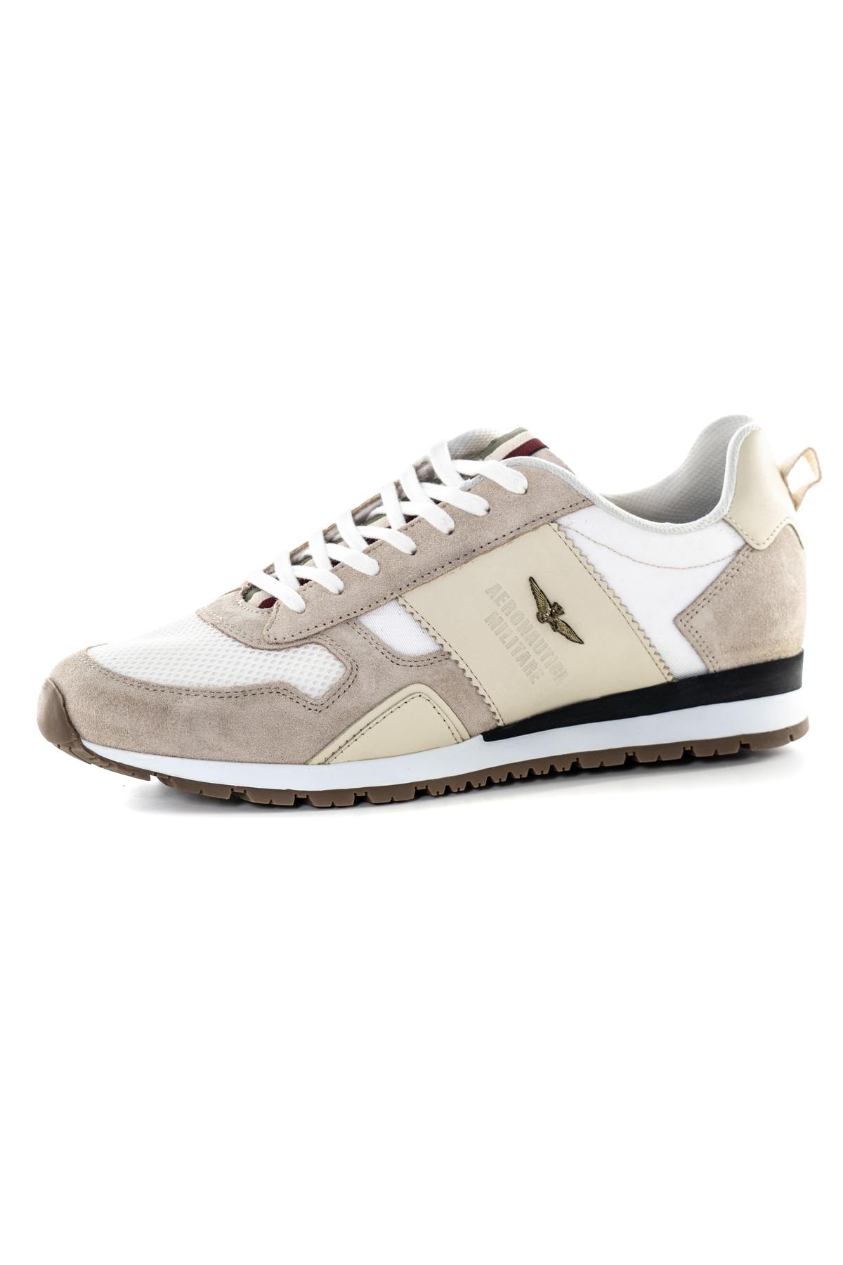Herren Freizeitschuhe Aeronautica Militare 231SC246CT3106 94401 OFF WHITE PANNA BEIGE — Ansicht 7