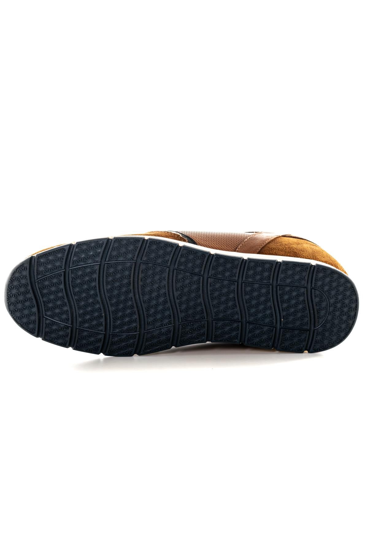 Scarpe Da Ginnastica In Pelle Uomo Redskins ADORE COGNAC MARINE — vista 5