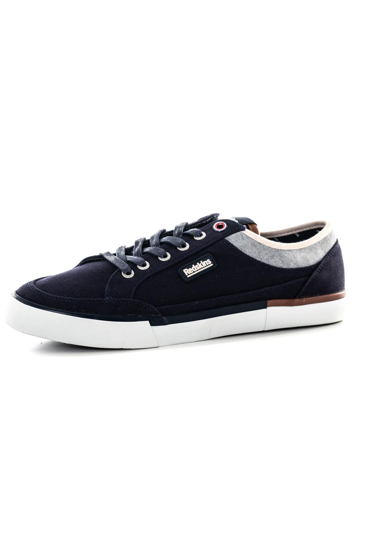 Baskets En Toile Homme Redskins GENIAL MARINE GRIS — vue 7