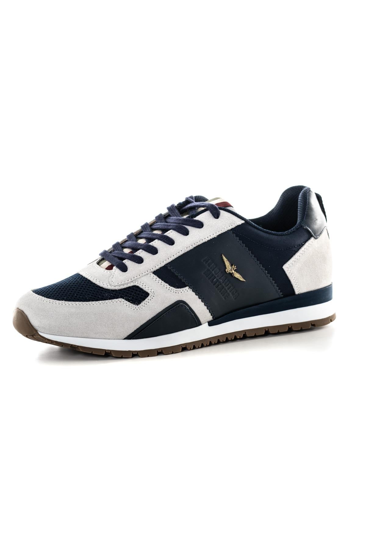 Herren Freizeitschuhe Aeronautica Militare 231SC246CT3106 94402 BLU GRIGIO — Ansicht 7