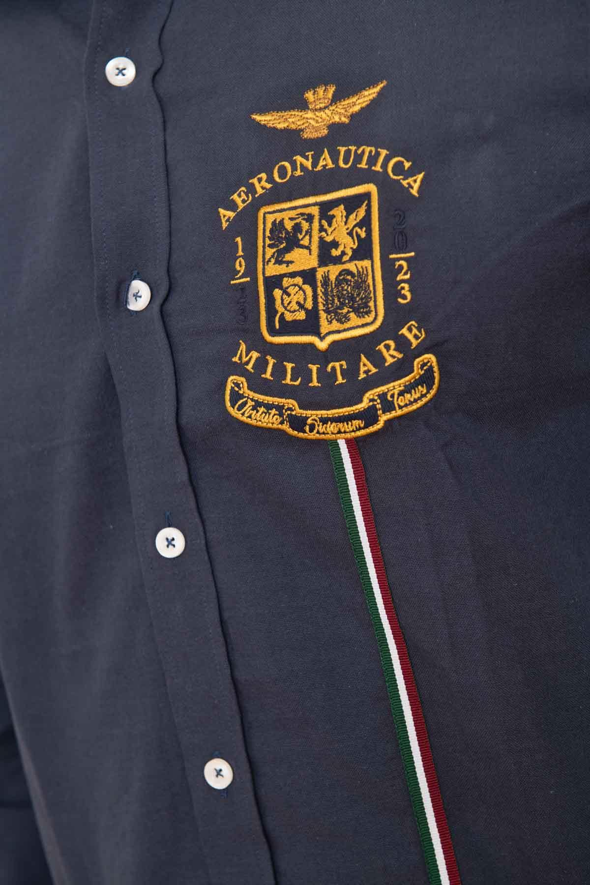 Maglione/felpa Uomo Aeronautica Militare CA1237CT3213 OXFORD BLUE — vista 4