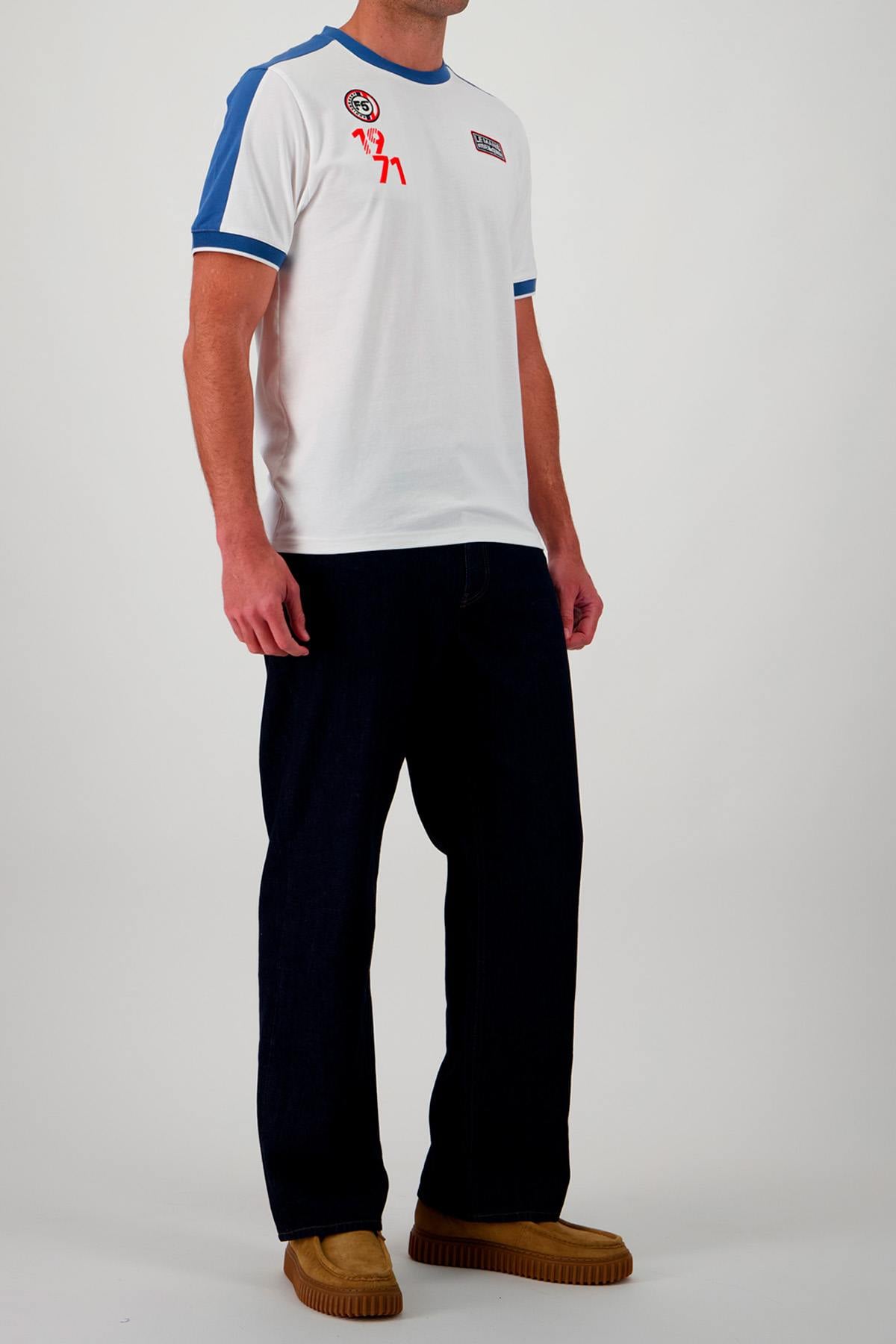 T-shirt Uomo Steve Mcqueen TEE SHIRT SMQ TSM02-002 OFF WHITE — vista 4