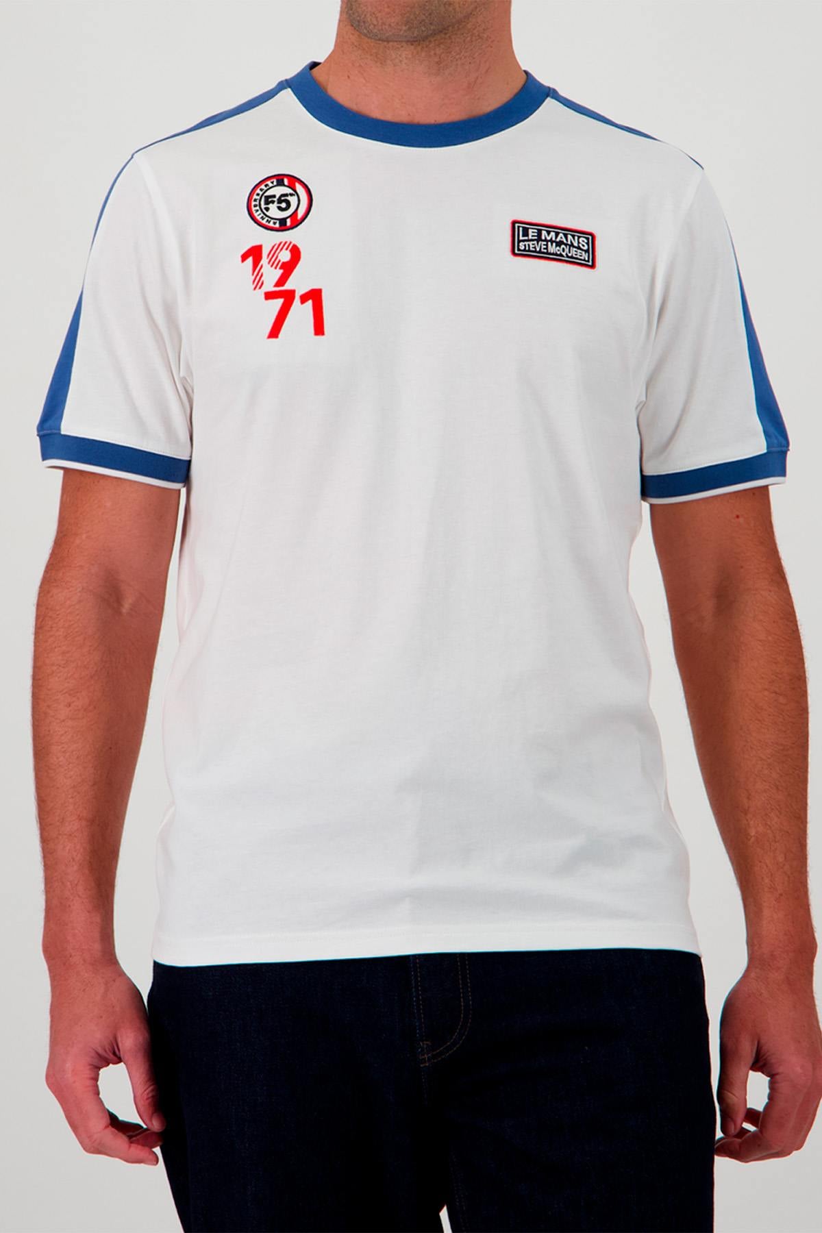T-shirt Uomo Steve Mcqueen TEE SHIRT SMQ TSM02-002 OFF WHITE — vista 1