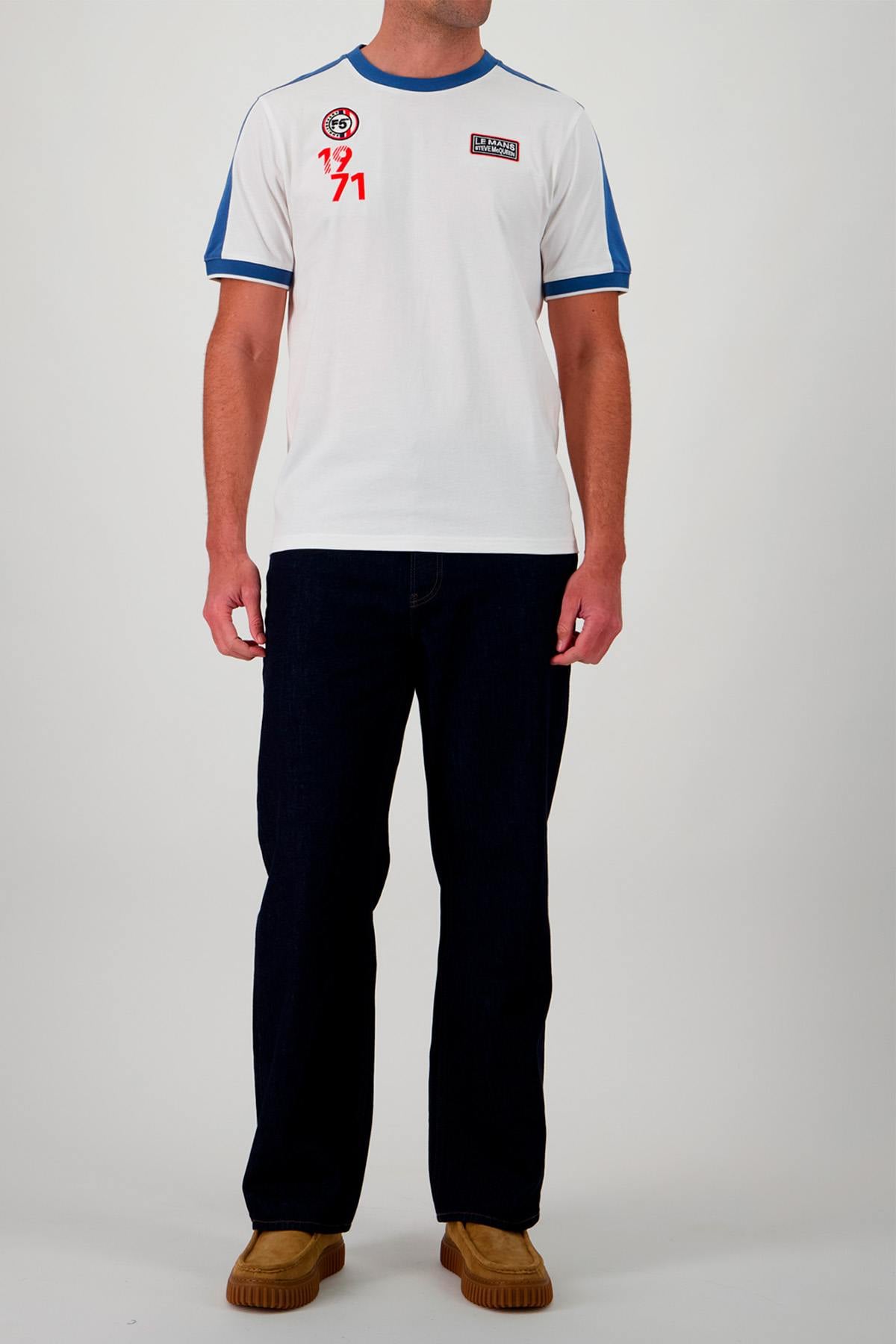 T-shirt Uomo Steve Mcqueen TEE SHIRT SMQ TSM02-002 OFF WHITE — vista 2