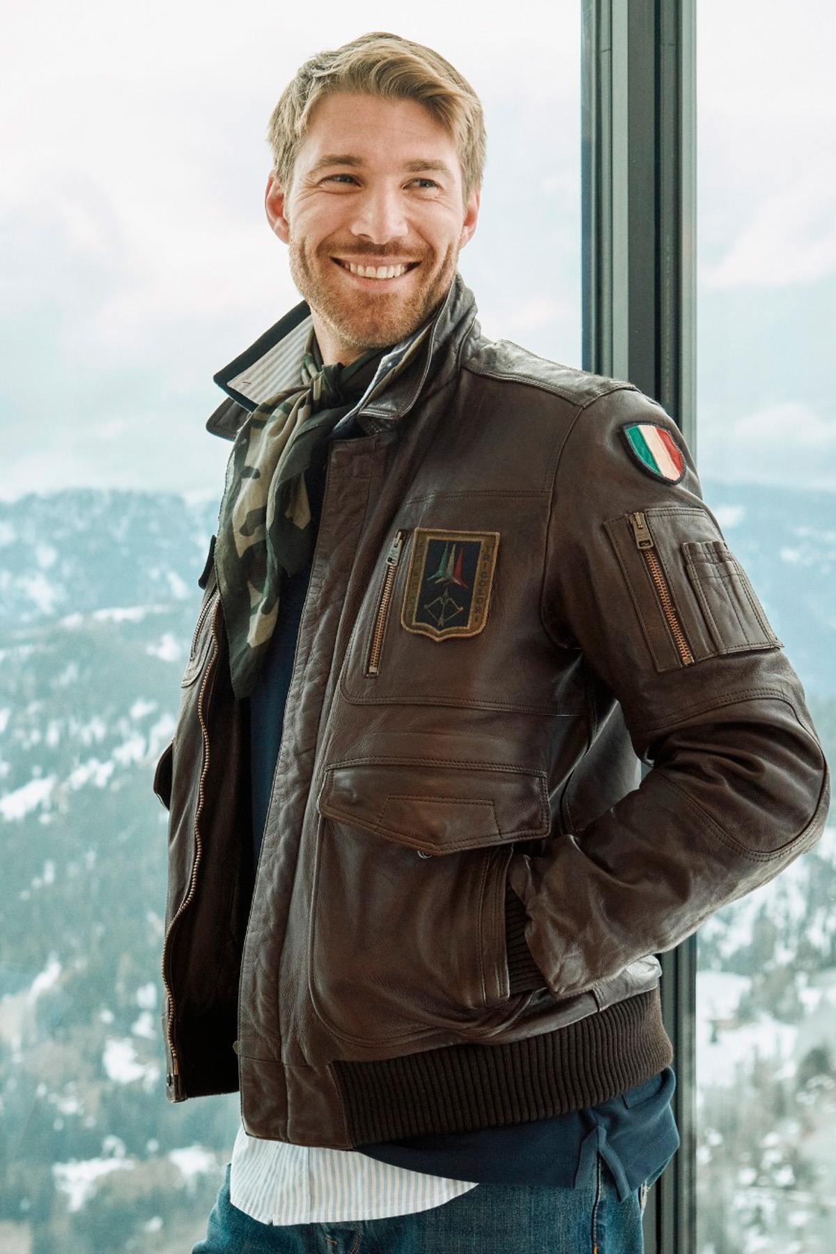 Chaqueta Hombre Aeronautica Militare PN5058U100839 00083 MARRONE — vista 1